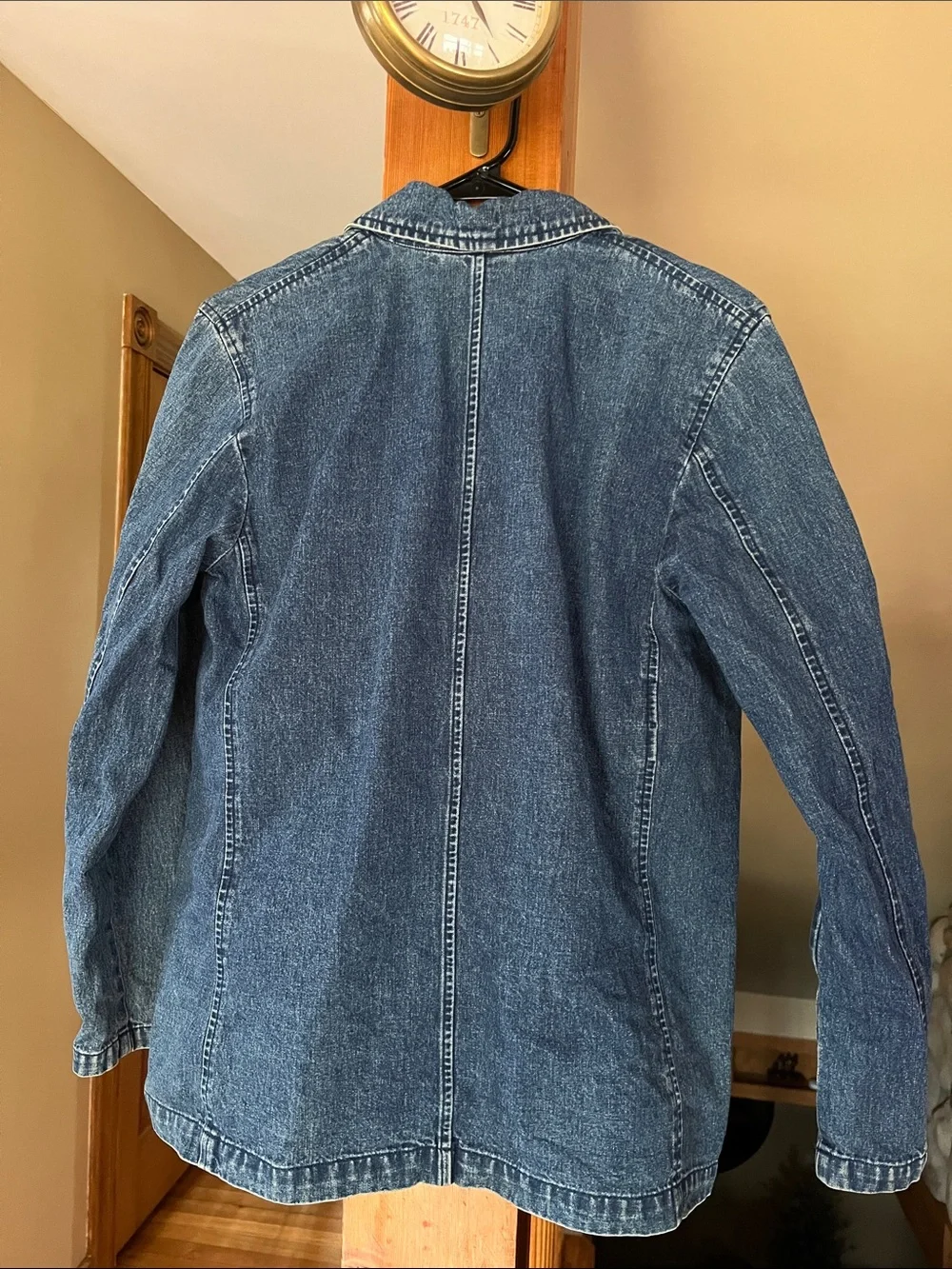 Women’s Lauren Jeans Co. Ralph Lauren jeans denim pea coat petite medium - Picture 5 of 10